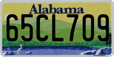 AL license plate 65CL709