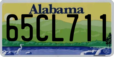 AL license plate 65CL711