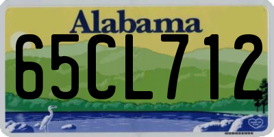 AL license plate 65CL712