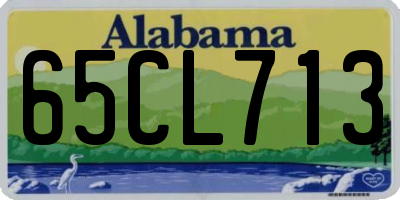 AL license plate 65CL713