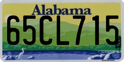 AL license plate 65CL715