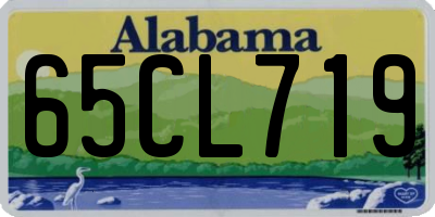 AL license plate 65CL719