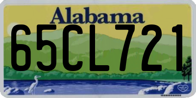 AL license plate 65CL721