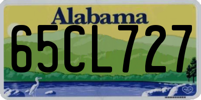 AL license plate 65CL727