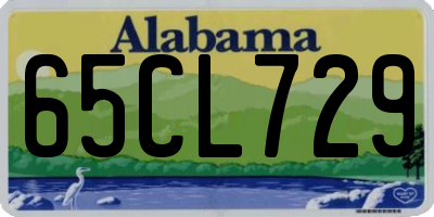 AL license plate 65CL729