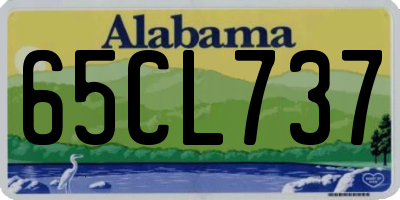 AL license plate 65CL737