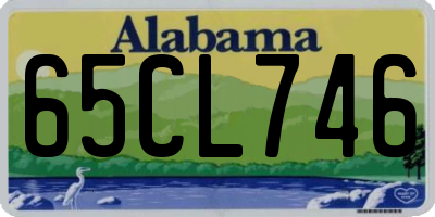 AL license plate 65CL746