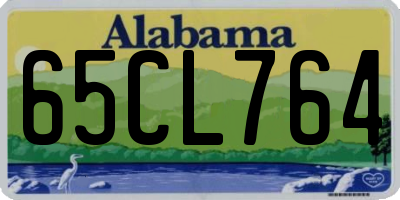 AL license plate 65CL764