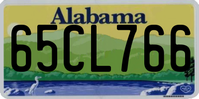 AL license plate 65CL766