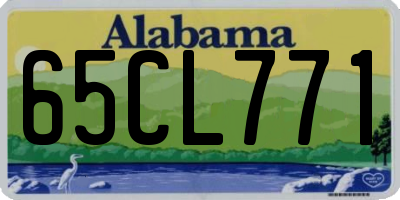 AL license plate 65CL771
