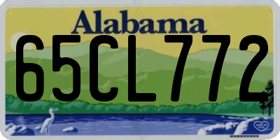 AL license plate 65CL772