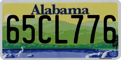 AL license plate 65CL776
