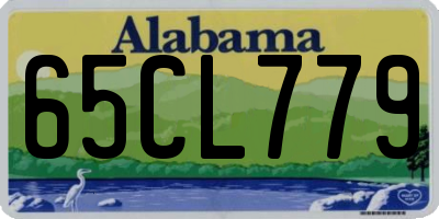AL license plate 65CL779