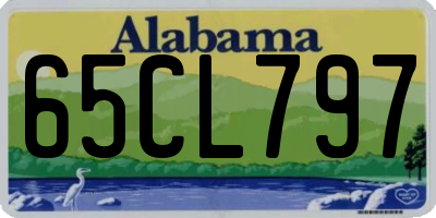 AL license plate 65CL797