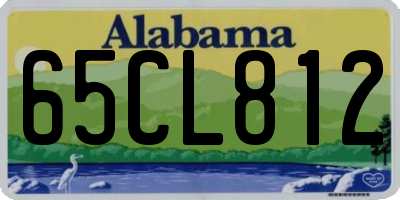 AL license plate 65CL812