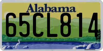 AL license plate 65CL814