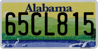 AL license plate 65CL815