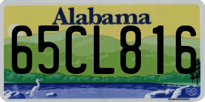 AL license plate 65CL816