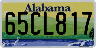 AL license plate 65CL817