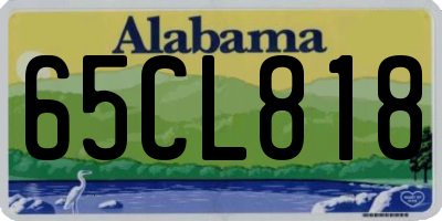 AL license plate 65CL818