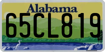 AL license plate 65CL819
