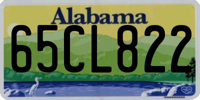 AL license plate 65CL822