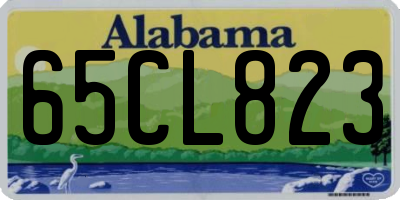 AL license plate 65CL823