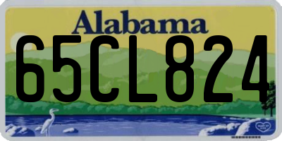 AL license plate 65CL824