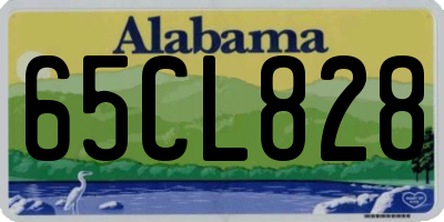 AL license plate 65CL828