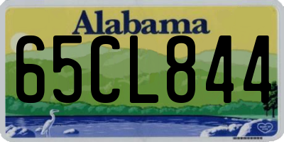 AL license plate 65CL844