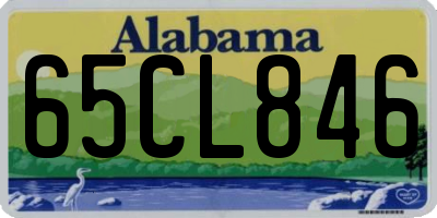 AL license plate 65CL846
