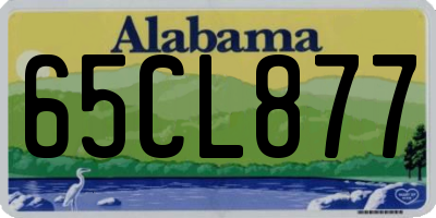 AL license plate 65CL877