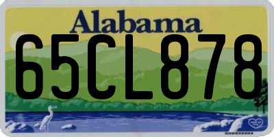 AL license plate 65CL878