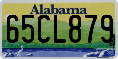 AL license plate 65CL879