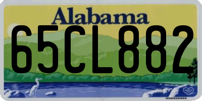 AL license plate 65CL882