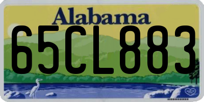 AL license plate 65CL883