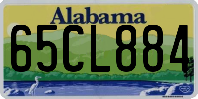 AL license plate 65CL884