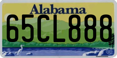 AL license plate 65CL888