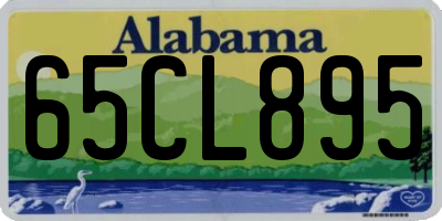 AL license plate 65CL895