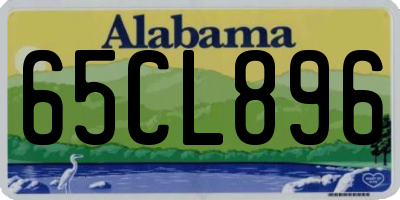 AL license plate 65CL896