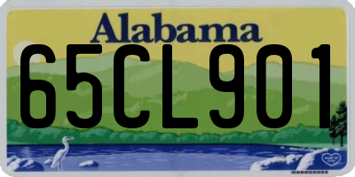 AL license plate 65CL901