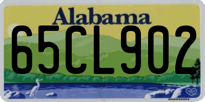 AL license plate 65CL902