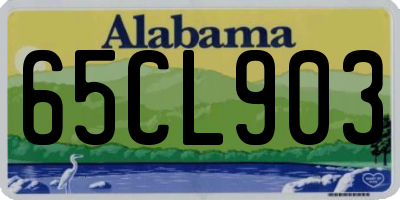 AL license plate 65CL903