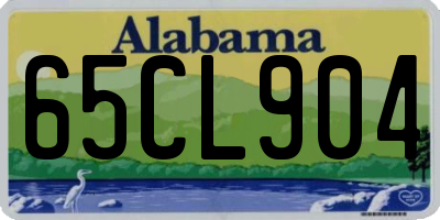 AL license plate 65CL904