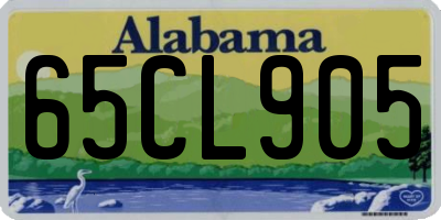 AL license plate 65CL905