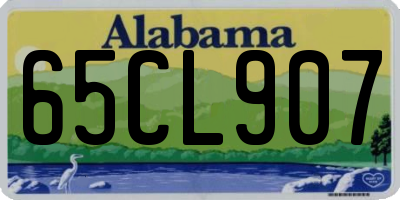 AL license plate 65CL907