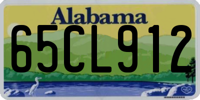 AL license plate 65CL912