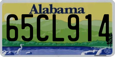 AL license plate 65CL914
