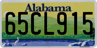 AL license plate 65CL915