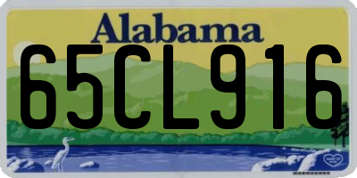 AL license plate 65CL916